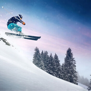 2 winter skiing