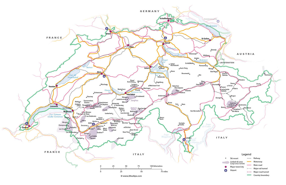 switzerland map